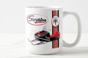 Scorpion vintage snowmobile mug